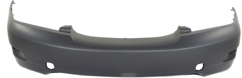 Front Bumper Cover for Lexus RX330 (2004-2006) & RX350 (2007-2009), Primed (Ready to Paint), without Headlight Holes, with Laser/Radar Cruise Control, USA Built Vehicle, Replacement (CAPA Certified)
