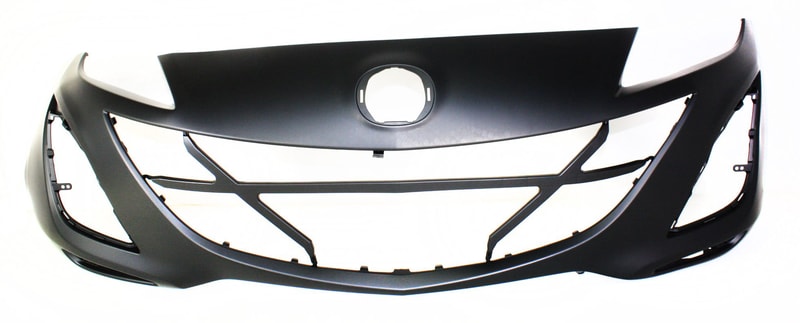 Front Bumper Cover for 2010-2011 Mazda 3, Primed (Ready to Paint), Designed for 2.5L, 2.0L (2011-2011), 2.3L (2011-2011) Models, Replacement