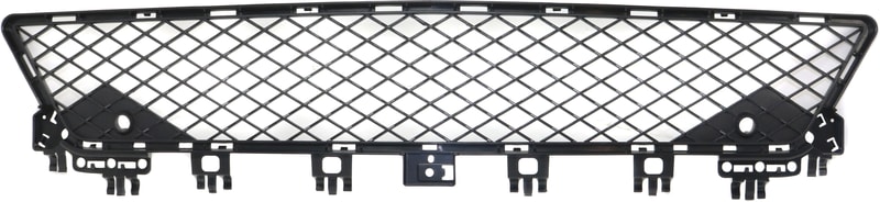 Front Bumper Grille for Mercedes C-Class 2012-2015, Center, Textured, with AMG Package, Coupe/Sedan 2012-2014, Replacement