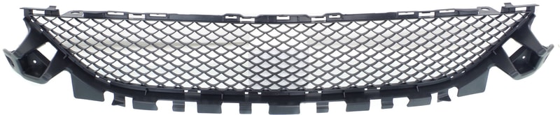 Front Bumper Grille for Mercedes-Benz C-Class 2015-2018, Center, Textured Black, with AMG Styling Package, Excluding C63/C350, Convertible/Coupe/Sedan, Replacement