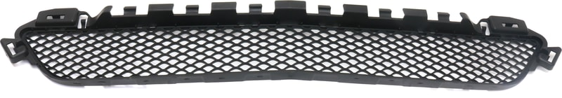 Front Bumper Grille for Mercedes C300 (2015-2018), Center, Textured Black, Without AMG Styling and Luxury Package, Convertible/Coupe/Sedan, Replacement