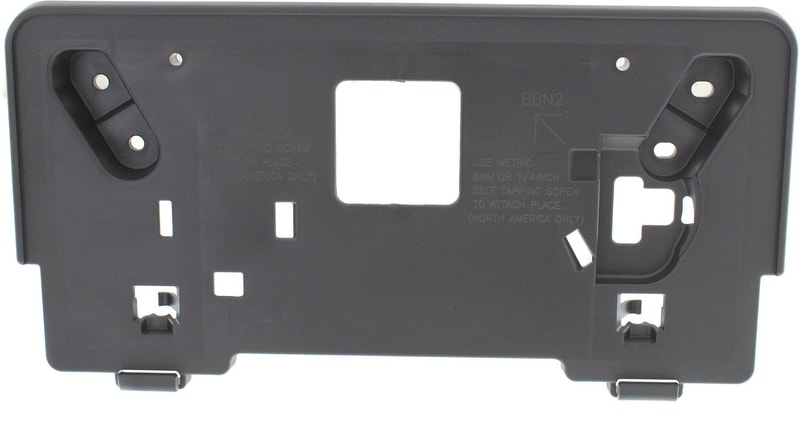 Front License Plate Bracket for Mazda 3 2012-2013, Fits 2.0L/2.5L Engine, Without Fog Lights, Sedan/Hatchback, Replacement