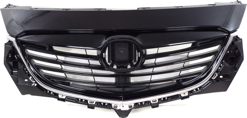 GRILLE for Mazda CX-9 2013-2013, Painted Black Shell and Insert with Chrome Molding, Code A3F Replacement (CAPA Certified)