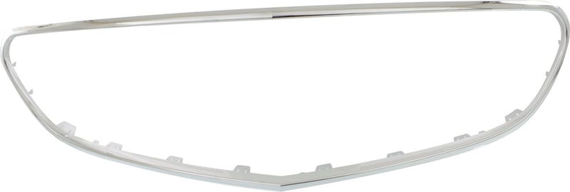 Chrome Grille Molding for Mercedes Benz E-Class 2014-2016, Sedan/Wagon, with AMG Styling Package, Excludes E63 AMG Model, Replacement