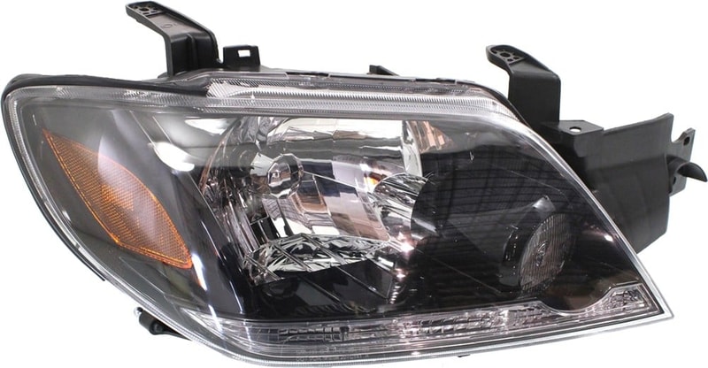 Headlight Assembly for Mitsubishi Outlander 2003-2004, Right (Passenger), Halogen, without Relay, Replacement