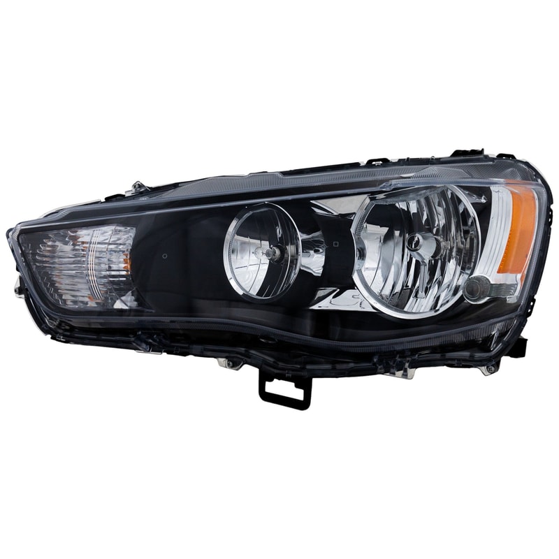 Headlight Assembly for Mitsubishi Outlander 2010-2013, Left (Driver) Side, Halogen, Replacement