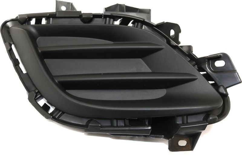 Fog Light Cover for MAZDA 6 2014-2017, Left (Driver), Textured Plastic, without LED Light Holes, Replacement