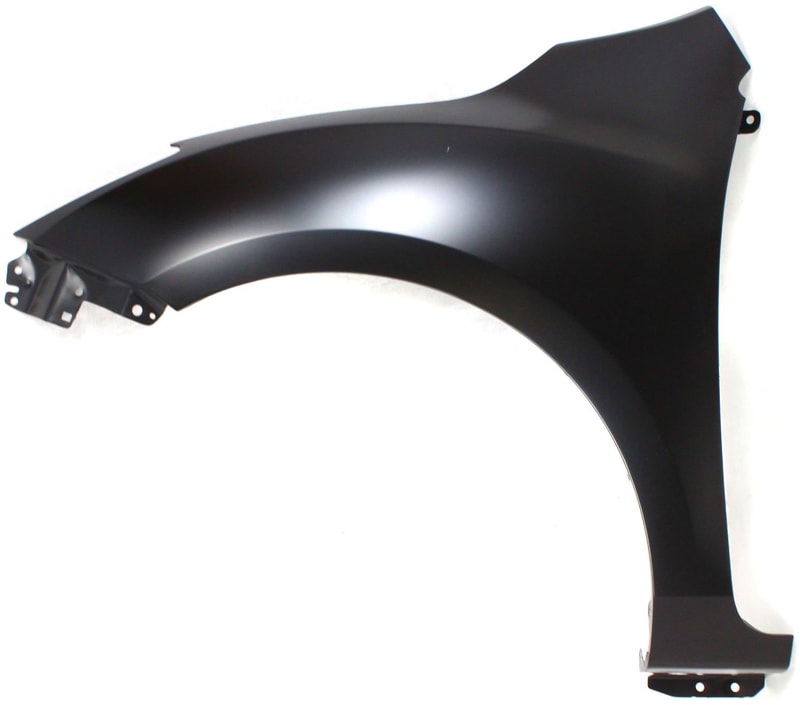 Front Fender for 2010-2013 Mazda 3, Left (Driver), Primed (Ready to Paint), Suitable for Hatchback (2.0L/2.5L Engine) and Sedan, with Stone Guard, without Side Signal Light, Replacement