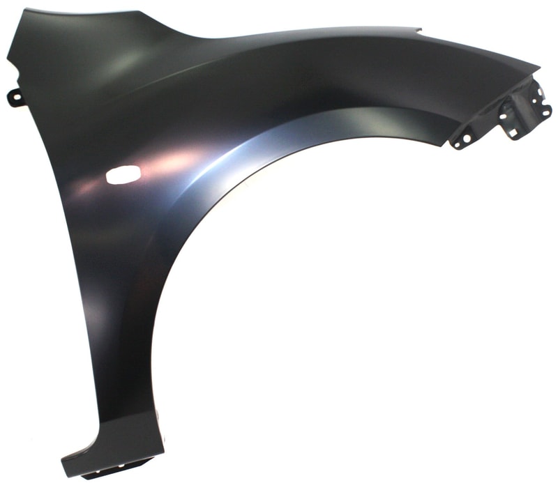 Front Fender for 2010-2011 Mazda 3 Hatchback (2.0L/2.5L Engine)/Sedan, Right (Passenger), Primed (Ready to Paint), with Stone Guard and Side Signal Light, Replacement