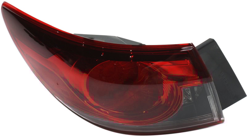Outer Tail Light Assembly for Mazda 6, Halogen, 2014-2017, Left (Driver), Replacement