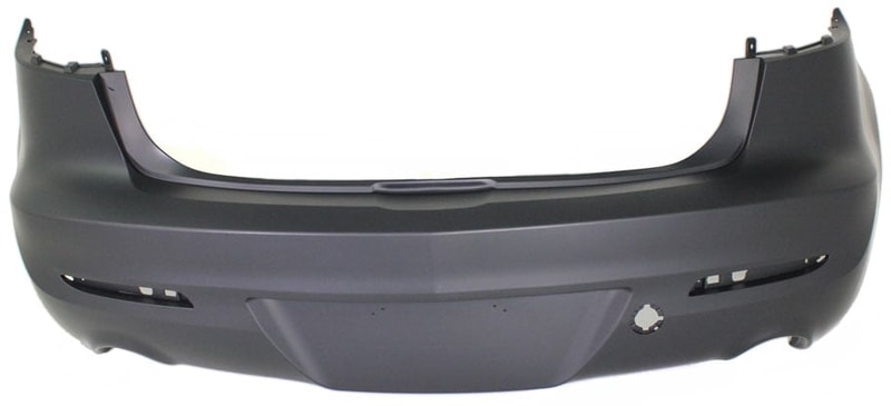 Rear Bumper Cover for 2010-2013 Mazda 3 Sedan, 2.5L Engine, Primed (Ready to Paint), Replacement
