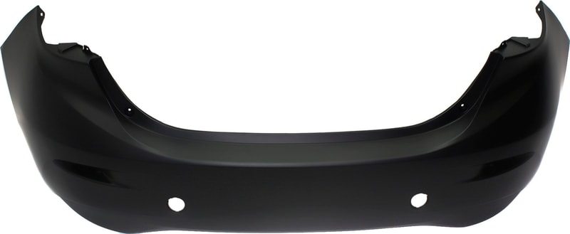 Rear Bumper Cover for Mazda 3 Sedan, Primed (Ready to Paint), Suitable for 2014-2018 Models, Replacement