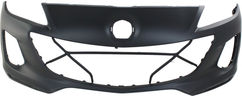 Front Bumper Cover for 2012-2013 Mazda 3 Hatchback/Sedan, 2.0L/2.5L, Primed (Ready to Paint), Replacement (CAPA Certified)