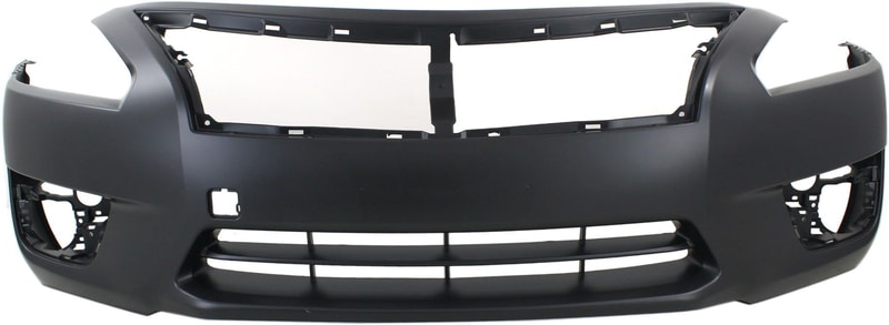 Front Bumper Cover for Nissan Altima Sedan, Primed (Ready to Paint), Model Years 2013-2015, Replacement (CAPA Certified)