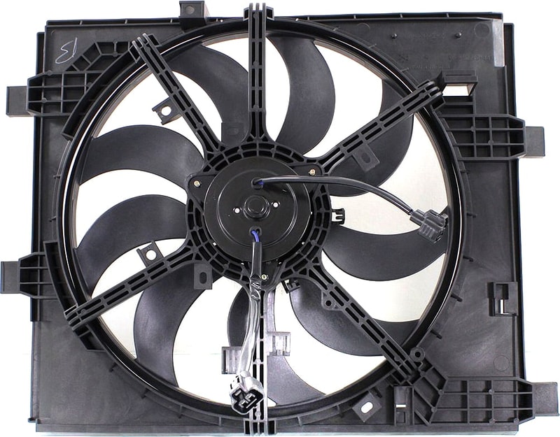 Radiator Fan Shroud Assembly for Nissan Juke 2011-2017, Without Control Module, Replacement