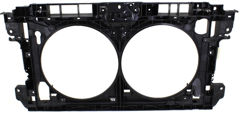 Radiator Support for Nissan Maxima 2009-2014 / Altima 2010-2013, Plastic with Steel, Black, Coupe/Sedan, Replacement