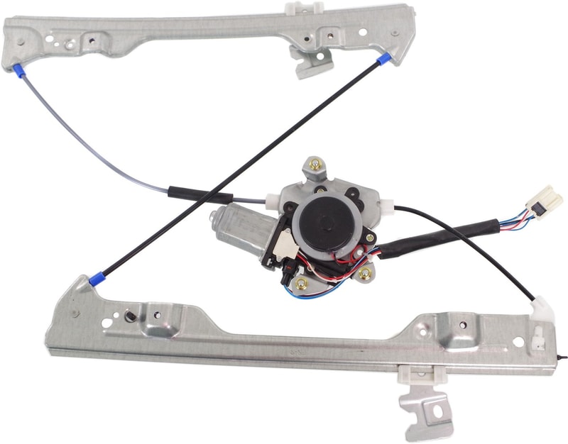Front Window Regulator for Nissan Altima 2002-2006, Right (Passenger), Power, with Motor, 6-Pin Connector, with Anti Pinch, From October 2001, Replacement
