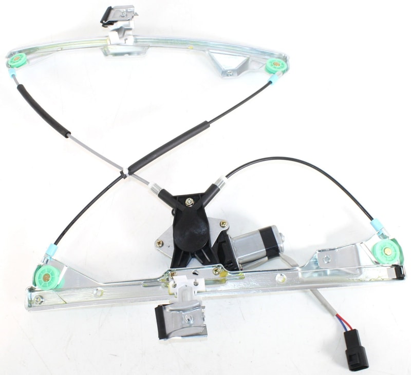Front Window Regulator with Power Motor for Pontiac Grand Prix 2004-2008, Left (Driver) Side, Replacement