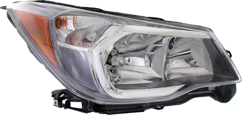 Headlight Assembly for Subaru Forester, Right (Passenger), 2014-2016, Gray Interior, Halogen, 2.0L Engine, Replacement