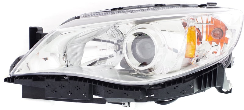 Left (Driver) Headlight Assembly for Subaru Impreza 2012-2014, Halogen, fits WRX Models, Sedan/Wagon, Replacement