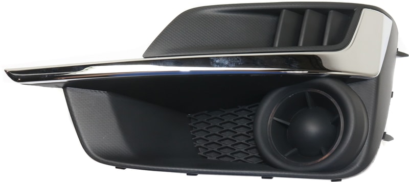Fog Light Cover for Subaru Impreza 2015-2016, Left (Driver), with Chrome Molding, Replacement