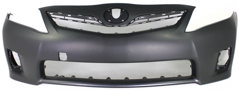Front Bumper Cover for Toyota Camry 2010-2011, Primed (Ready to Paint), Suitable for Hybrid Model, Built for Japanese Vehicles, Replacement