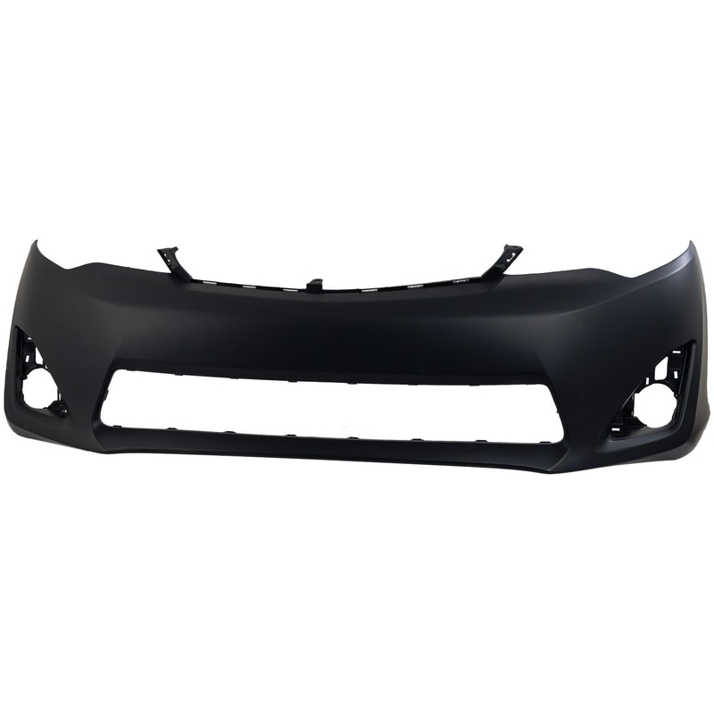 Front Bumper Cover for Toyota Camry 2012-2014, Primed (Ready to Paint), Compatible with L (Luxury), LE (Luxury Edition), XLE (Executive Luxury Edition), and Hybrid Models, Replacement