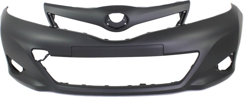 Front Bumper Cover for Toyota Yaris 2012-2014, CE/Comfort Edition/L/Limited Edition/LE/Luxury Edition Models, Japan Built Vehicle, Primed (Ready to Paint), Replacement (CAPA Certified)