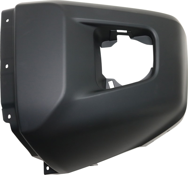 Front Bumper End for Toyota Tundra 2014-2021, Left (Driver) Side, Textured, Without Park Assist Sensor Holes, Replacement