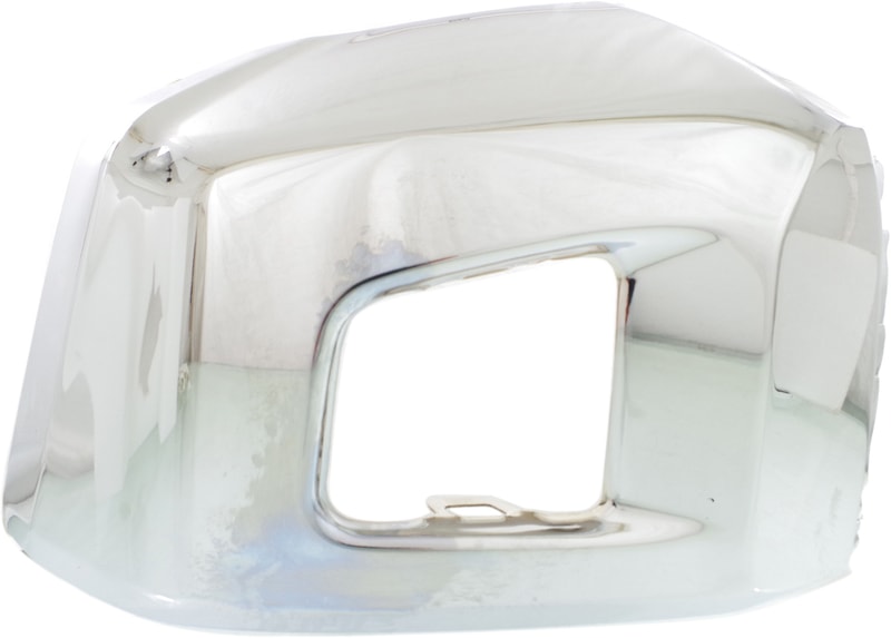 Front Bumper End for Toyota Tundra 2014-2021, Left (Driver) Side, Chrome, Steel, Without Park Assist Sensor Holes, Replacement