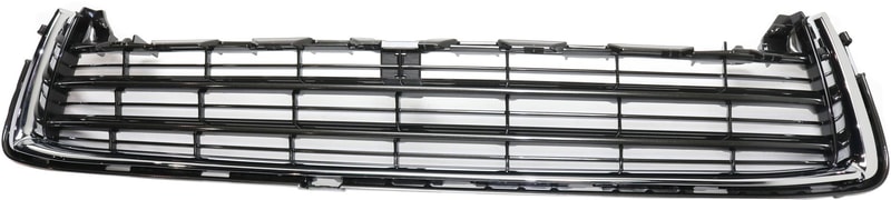 Front Bumper Grille for Toyota Highlander 2014-2016, Gray, with Chrome Molding, Replacement