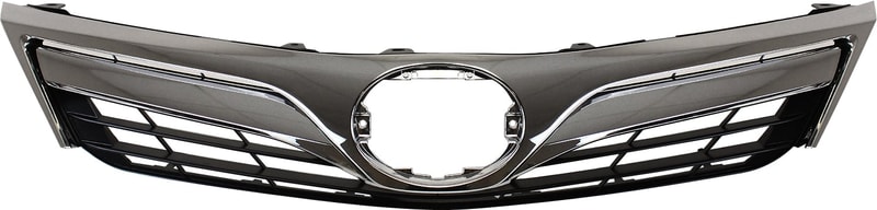 Painted Black Shell and Insert Grille for 2012-2014 Toyota Camry LE/XLE, Excluding Hybrid Models, Replacement