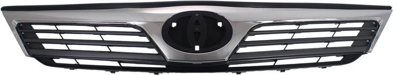 Grille for Toyota Camry 2012-2014, L Models with Chrome Shell/Painted Black Insert, Replacement