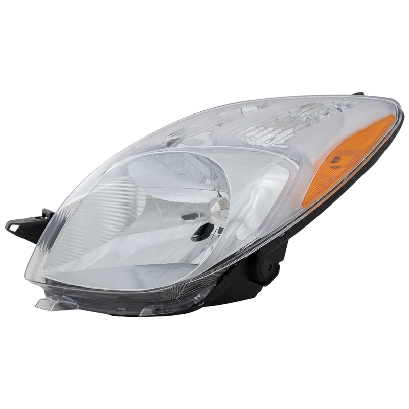 Headlight for Toyota Yaris 2007-2008 Hatchback, Left (Driver), Lens and Housing, Replacement