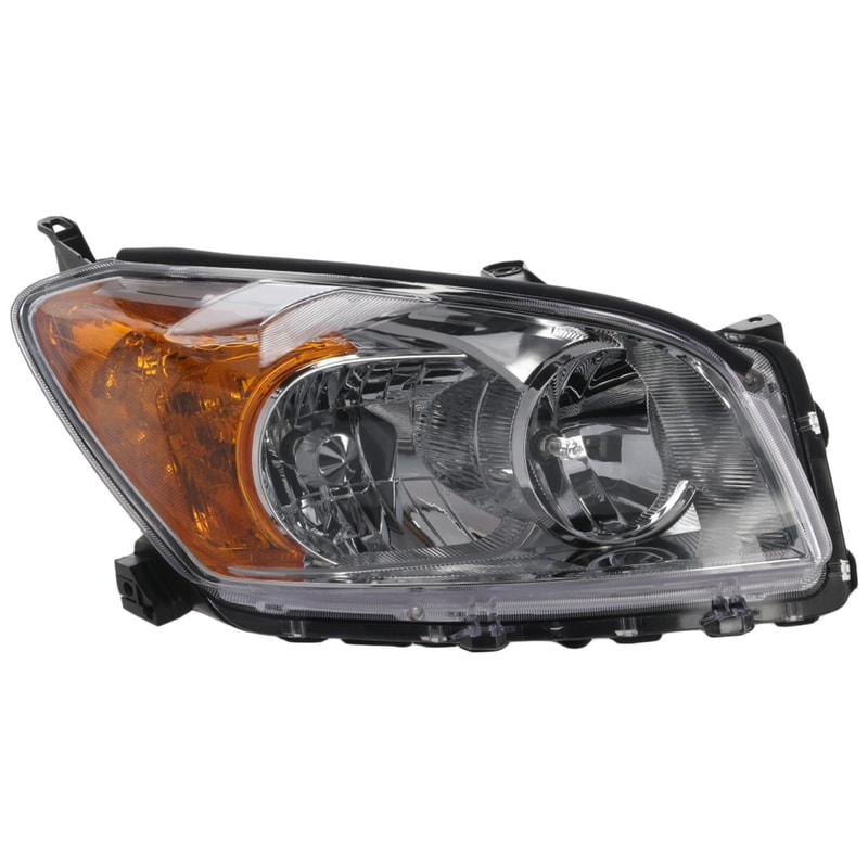 Replacement Headlight for 2009-2012 Toyota RAV4 Base/Limited Models, Right (Passenger) Side, Lens and Housing, Halogen, for Japan Built Vehicle