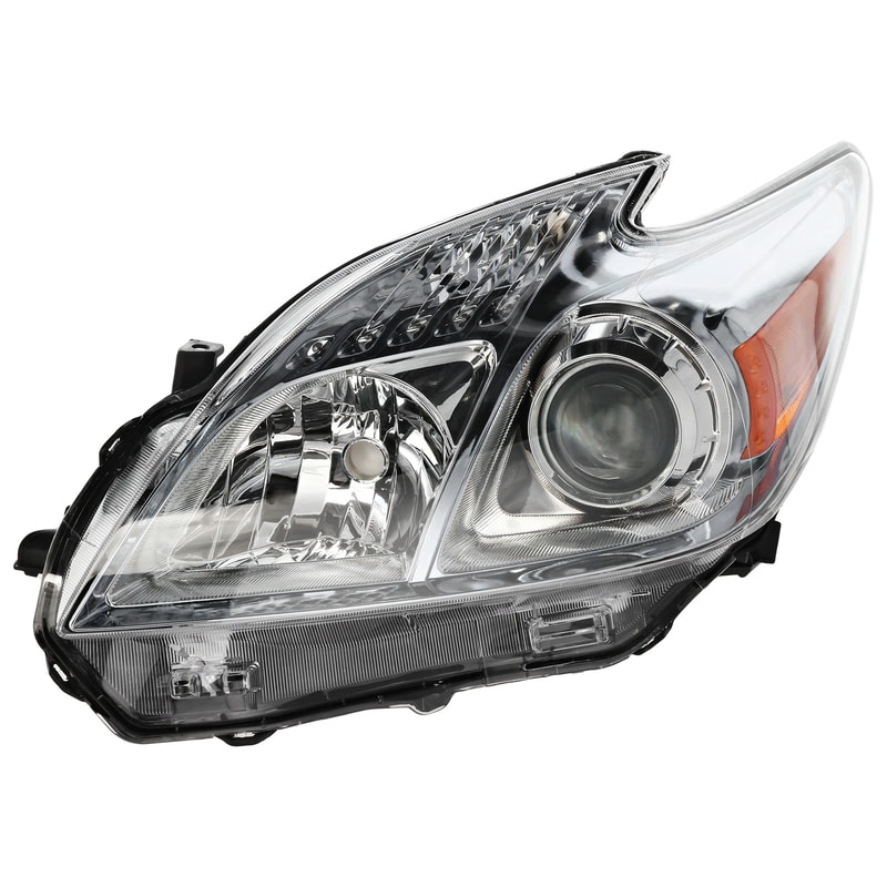 Headlight for 2010-2011 Toyota Prius, Left (Driver), Lens and Housing, Halogen, Replacement