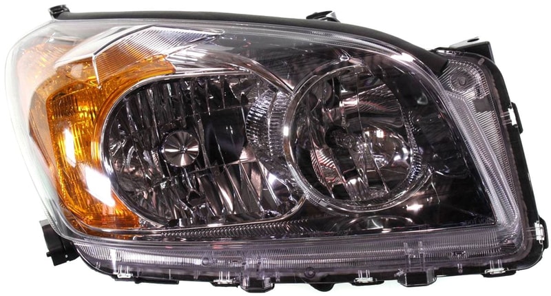Headlight Assembly for Toyota RAV4 2009-2012, Right (Passenger), Halogen Light, Sport Model, North America Built Vehicle, Replacement