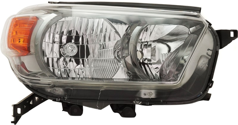 Right (Passenger) Headlight Lens and Housing for Toyota 4Runner 2010-2013, SR5 with Trail Package/Trail Models, Replacement