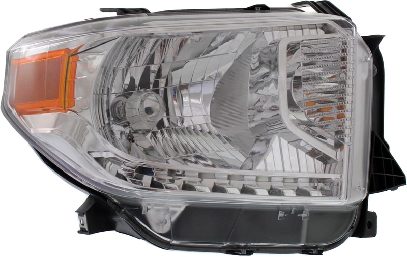Headlight Assembly for Toyota Tundra 2014-2015, Right (Passenger), Halogen, For SR/SR5/Limited Models, Suitable for All Cab Types, Without Level Adjuster, Replacement