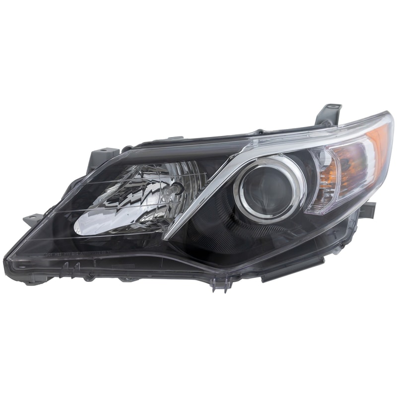 Headlight Assembly for Toyota Camry 2012-2014, Left (Driver), Halogen, Fits SE/Sport Models Only (Excludes Hybrid Model), Replacement