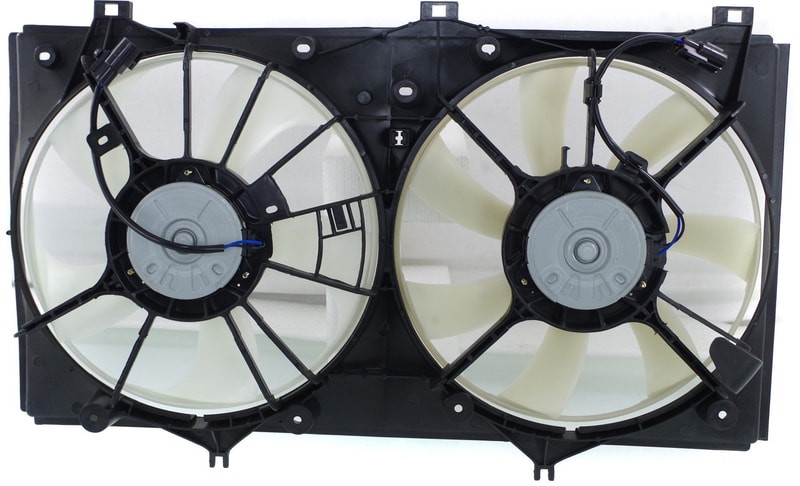 Radiator Fan Shroud Assembly for Toyota Camry Hybrid, Dual Fan, Fits 2007-2011 Models, Replacement