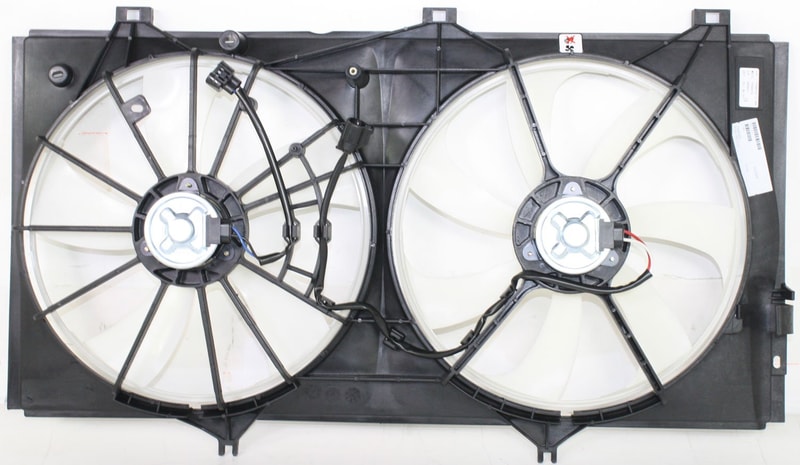 Radiator Fan Assembly for 2007-2011 Toyota Camry/2005-2012 Avalon/2009-2016 Venza, 3.5L Engine, without Tow Package, Replacement
