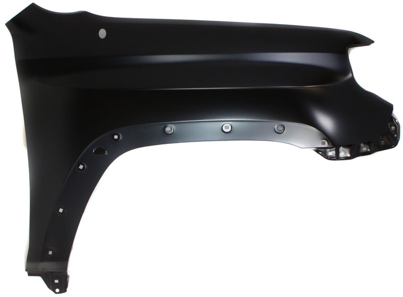 Front Fender for Toyota 4Runner (2010-2013), Right (Passenger) Side, Primed (Ready to Paint), Steel, with Antenna Hole, Replacement (CAPA Certified)