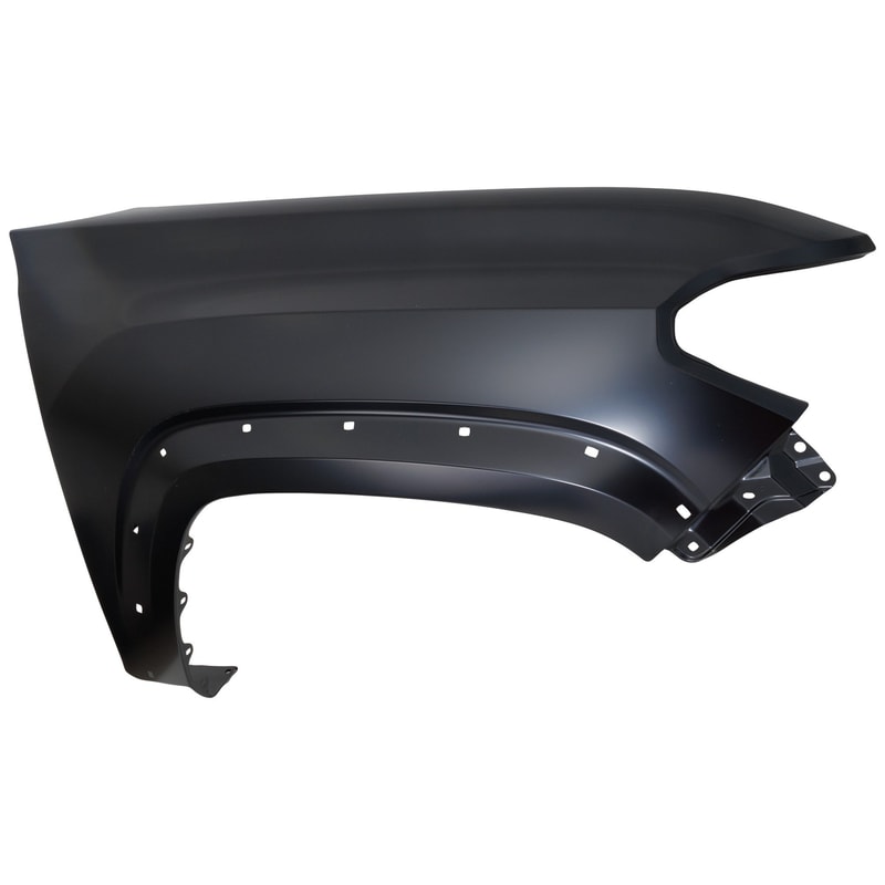 Front Fender for Toyota Tacoma 2016-2023, Right (Passenger), Primed (Ready to Paint), Steel with Wheel Opening Moldings, Replacement