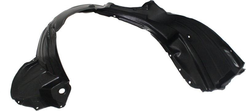 Front Fender Liner for 2011-2013 Toyota Highlander, Right (Passenger) Side, Plastic, Vacuum Form, without Metal, Hybrid Models, Replacement