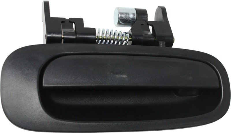 Textured Black Rear Exterior Door Handle for Toyota Corolla/Chevrolet Prizm 1998-2002, Right (Passenger), Replacement