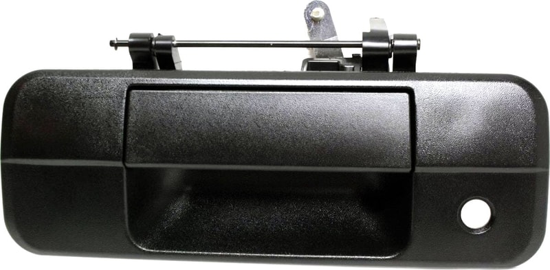 Tailgate Handle for Toyota Tundra 2007-2013, Outside, Textured Black, Without Rear Camera, Replacement