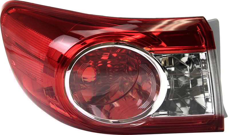 Tail Light for TOYOTA COROLLA 2011-2013, Left (Driver), Outer, Lens and Housing, Designed for Japan Built Vehicle, Replacement