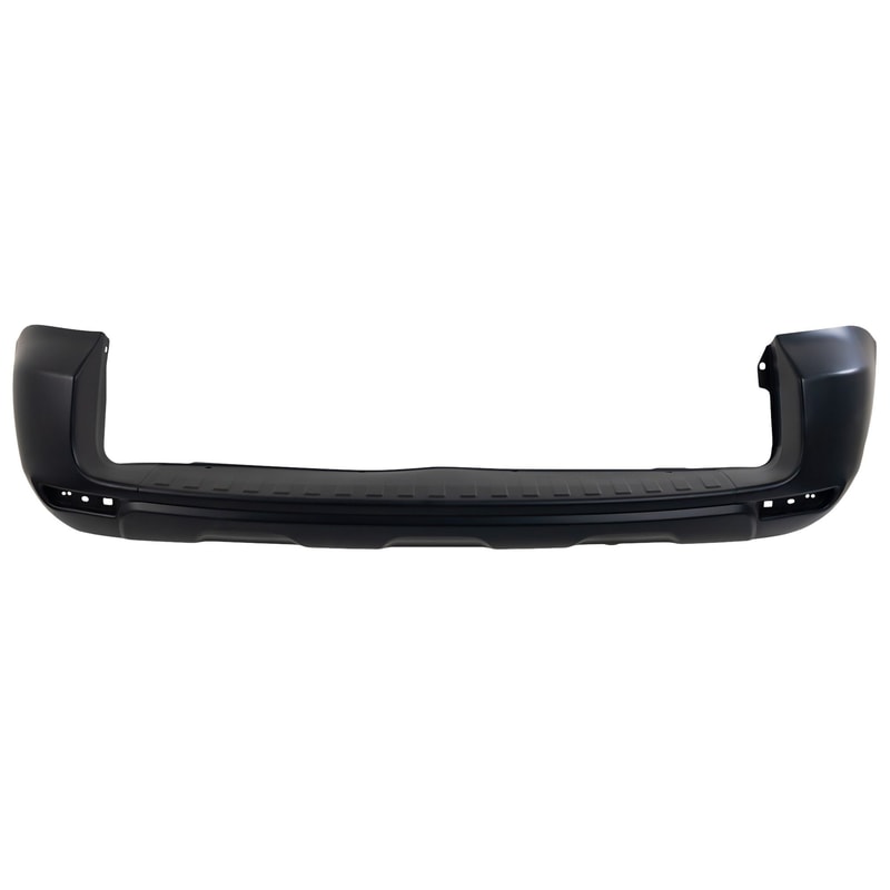 Rear Bumper Cover for Toyota RAV4 2009-2012, Primed (Ready to Paint), Without Flare Hole, Without Bumper Extension, Replacement