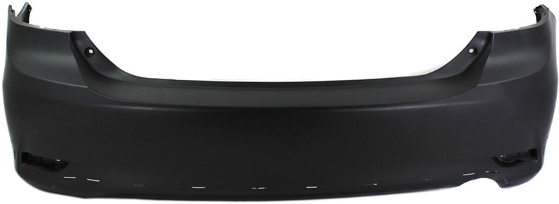 Rear Bumper Cover for Toyota Corolla 2011-2013, Primed (Ready to Paint), S/XRS Models, North America Built Vehicle, Replacement (CAPA Certified)
